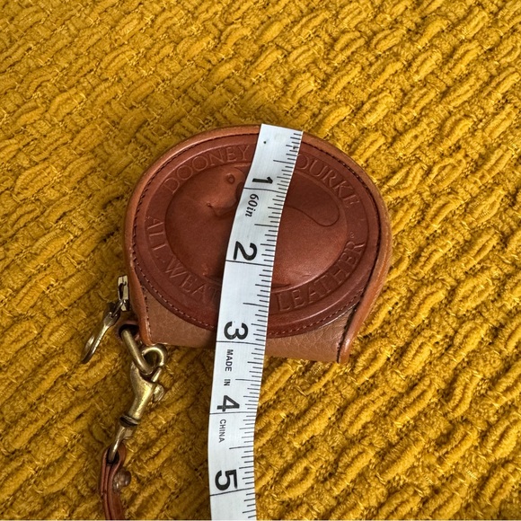 Dooney & Bourke Brown Leather Crossbody Bag with Coin Pouch - Picture 9 of 12